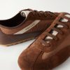 Suede-Trimmed Shell Sneakers - CU