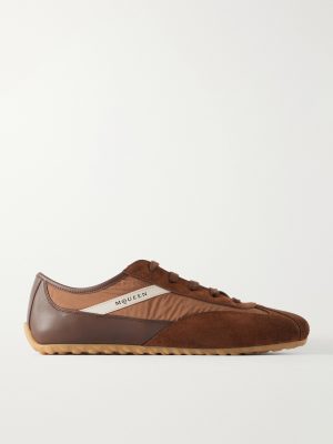 Suede-Trimmed Shell Sneakers Suede-Trimmed Shell Sneakers