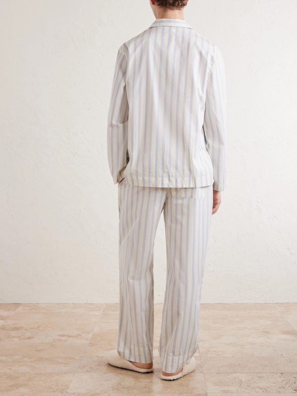 Striped Cotton-Poplin Pyjama Set - BK Striped Cotton-Poplin Pyjama Set - BK