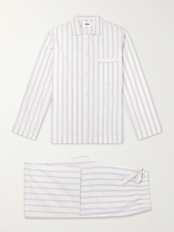 Striped Cotton-Poplin Pyjama Set Striped Cotton-Poplin Pyjama Set