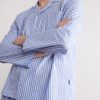 Camp-Collar Striped Organic Cotton Pyjama Shirt - CU