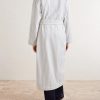Belted Striped Organic Cotton-Terry Robe - BK Belted Striped Organic Cotton-Terry Robe - BK