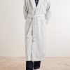 Belted Striped Organic Cotton-Terry Robe - FR Belted Striped Organic Cotton-Terry Robe - FR