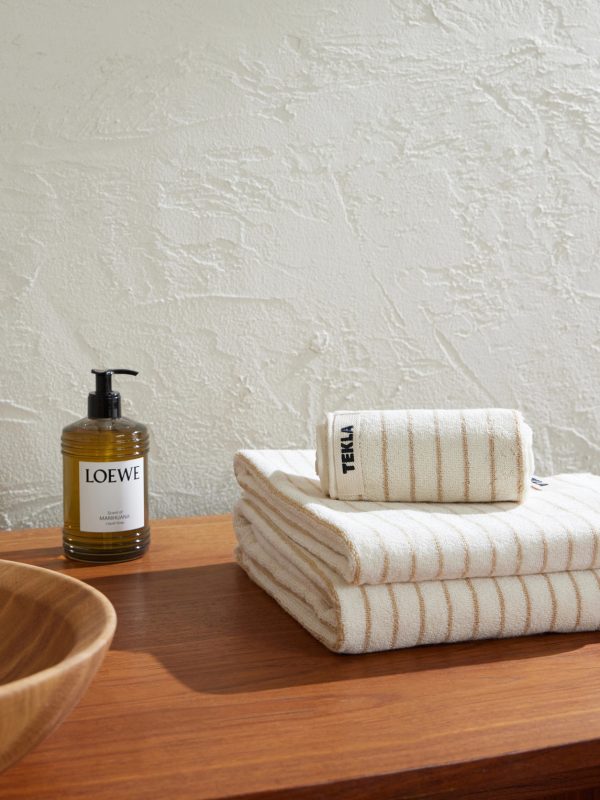 Set of Three Logo-Appliquéd Striped Organic Cotton Towels - OU