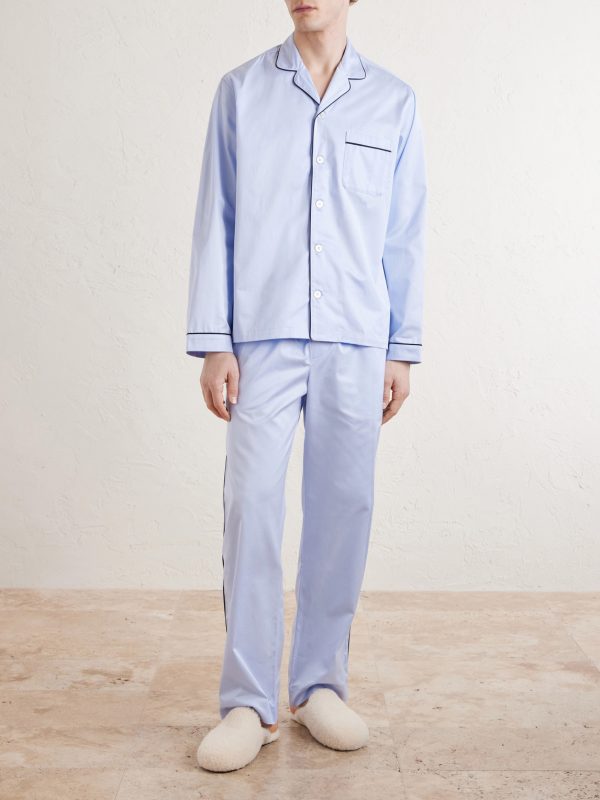 Bellhop Cotton-Satin Pyjama Set - OU Bellhop Cotton-Satin Pyjama Set - OU