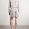 Straight-Leg Striped Organic Cotton-Poplin Shorts - BK