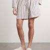 Straight-Leg Striped Organic Cotton-Poplin Shorts - FR