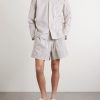 Straight-Leg Striped Organic Cotton-Poplin Shorts - OU