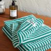 Set of Three Logo-Appliquéd Striped Organic Cotton Towels - OU
