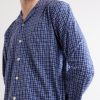 Camp-Collar Checked Organic Cotton Pyjama Shirt - CU