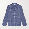 Camp-Collar Checked Organic Cotton Pyjama Shirt