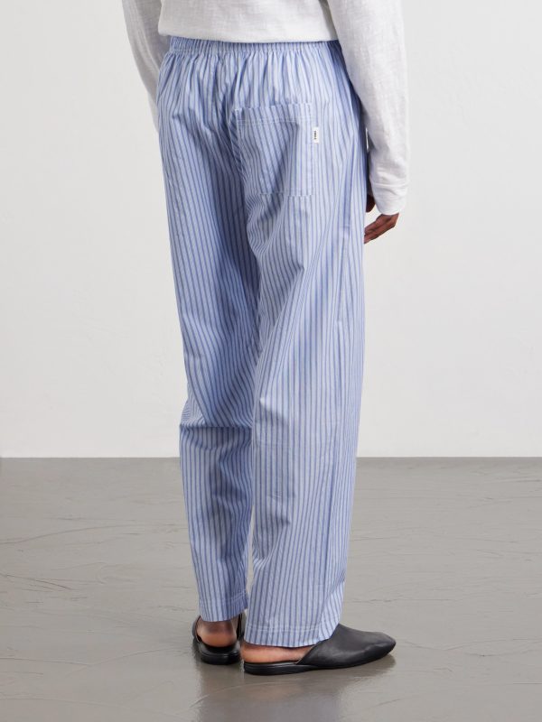Straight-Leg Striped Organic Cotton Pyjama Trousers - BK Straight-Leg Striped Organic Cotton Pyjama Trousers - BK