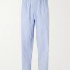 Straight-Leg Striped Organic Cotton Pyjama Trousers Straight-Leg Striped Organic Cotton Pyjama Trousers