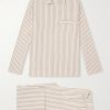 Striped Cotton-Poplin Pyjama Set Striped Cotton-Poplin Pyjama Set