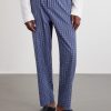 Straight-Leg Checked Organic Cotton-Poplin Pyjama Trousers - FR Straight-Leg Checked Organic Cotton-Poplin Pyjama Trousers - FR
