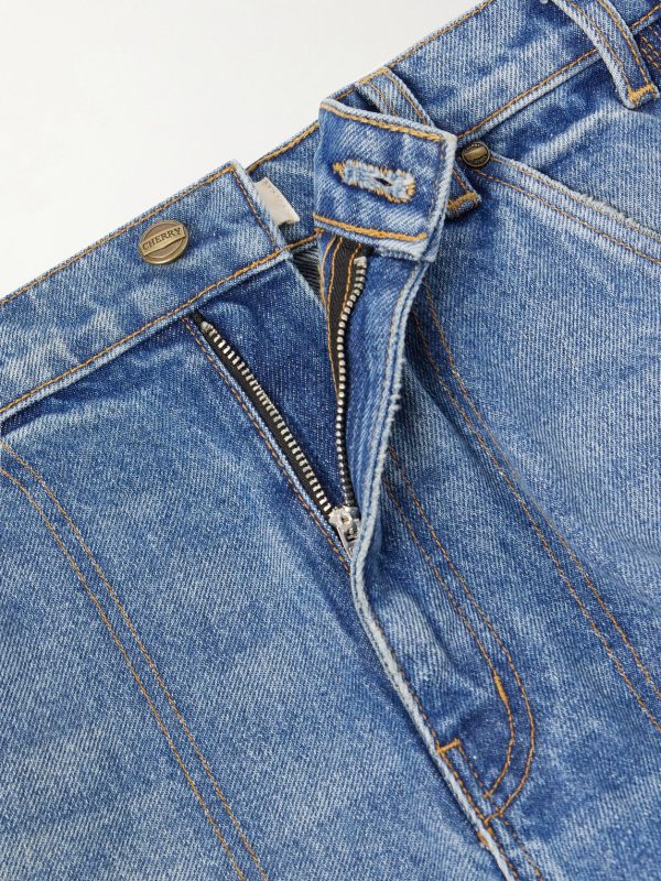 Distressed Straight-Leg Jeans - CU Distressed Straight-Leg Jeans - CU