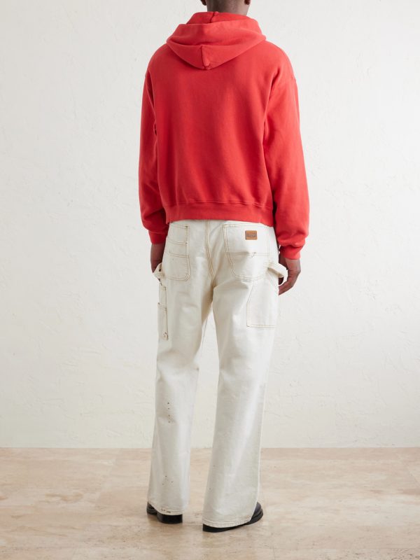 Logo-Print Cotton-Jersey Hoodie - BK Logo-Print Cotton-Jersey Hoodie - BK