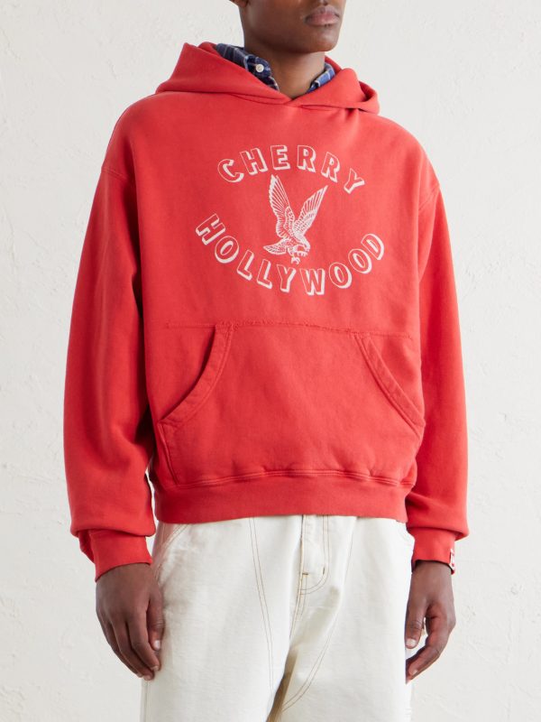 Logo-Print Cotton-Jersey Hoodie - FR Logo-Print Cotton-Jersey Hoodie - FR