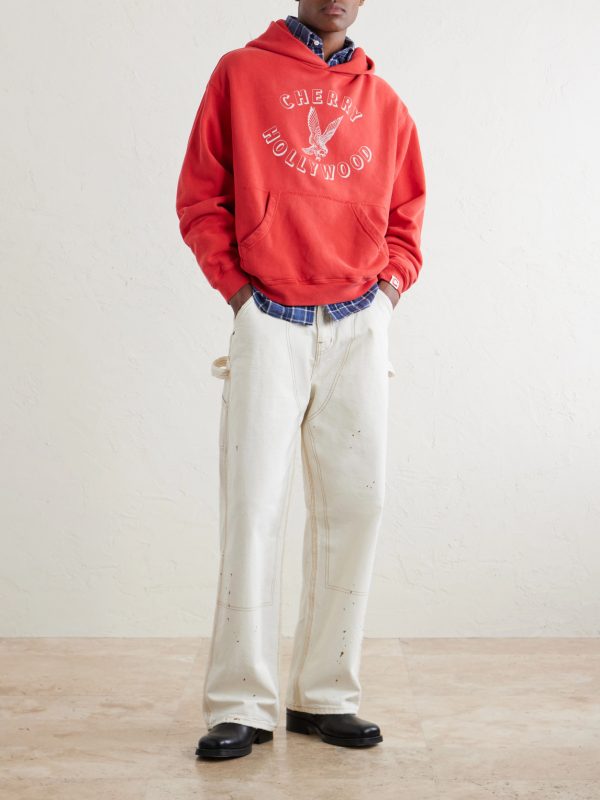 Logo-Print Cotton-Jersey Hoodie - OU Logo-Print Cotton-Jersey Hoodie - OU