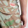 Camouflage Paint-splattered Cargo Wide-leg Trousers - E3 Camouflage Paint-splattered Cargo Wide-leg Trousers - E3
