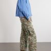 Camouflage Paint-splattered Cargo Wide-leg Trousers - OU Camouflage Paint-splattered Cargo Wide-leg Trousers - OU