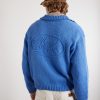 Logo-Embroidered Cotton Zip-Up Cardigan - BK