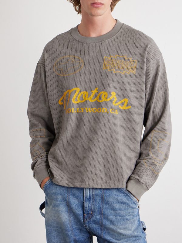 Logo-Print Cotton-Mesh T-shirt - FR Logo-Print Cotton-Mesh T-shirt - FR