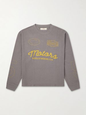 Logo-Print Cotton-Mesh T-shirt Logo-Print Cotton-Mesh T-shirt