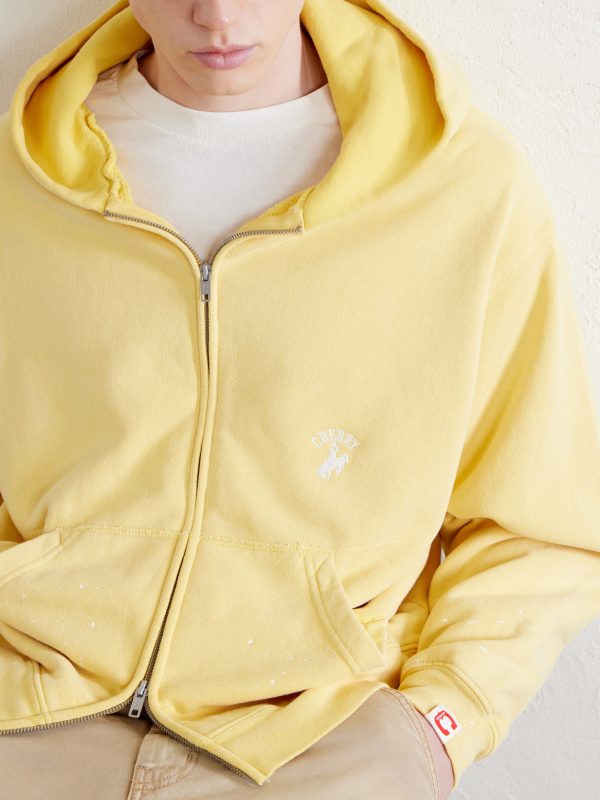Logo-Embroidered Paint-Splattered Cotton-Jersey Hoodie - CU