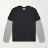 Waffle-Trim Cotton-Jersey T-Shirt Waffle-Trim Cotton-Jersey T-Shirt