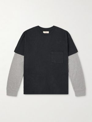 Waffle-Trim Cotton-Jersey T-Shirt Waffle-Trim Cotton-Jersey T-Shirt