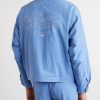 Logo-Embroidered Paint-Splattered Shell Jacket - BK Logo-Embroidered Paint-Splattered Shell Jacket - BK