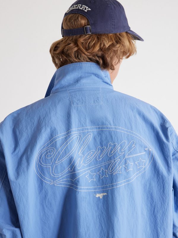 Logo-Embroidered Paint-Splattered Shell Jacket - CU Logo-Embroidered Paint-Splattered Shell Jacket - CU