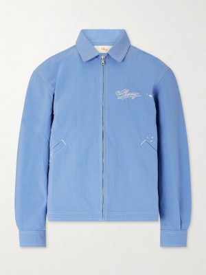 Logo-Embroidered Paint-Splattered Shell Jacket Logo-Embroidered Paint-Splattered Shell Jacket