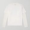 Waffle-Trim Cotton-Jersey Sweater Waffle-Trim Cotton-Jersey Sweater