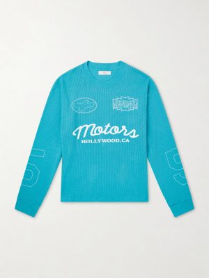 Logo-Print Cotton-Mesh T-Shirt Logo-Print Cotton-Mesh T-Shirt