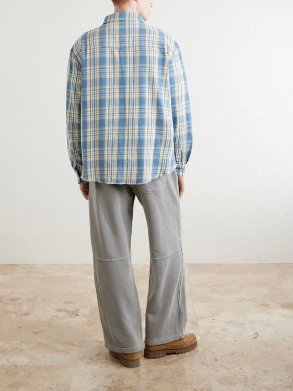 Checked Cotton Western Shirt - BK Checked Cotton Western Shirt - BK