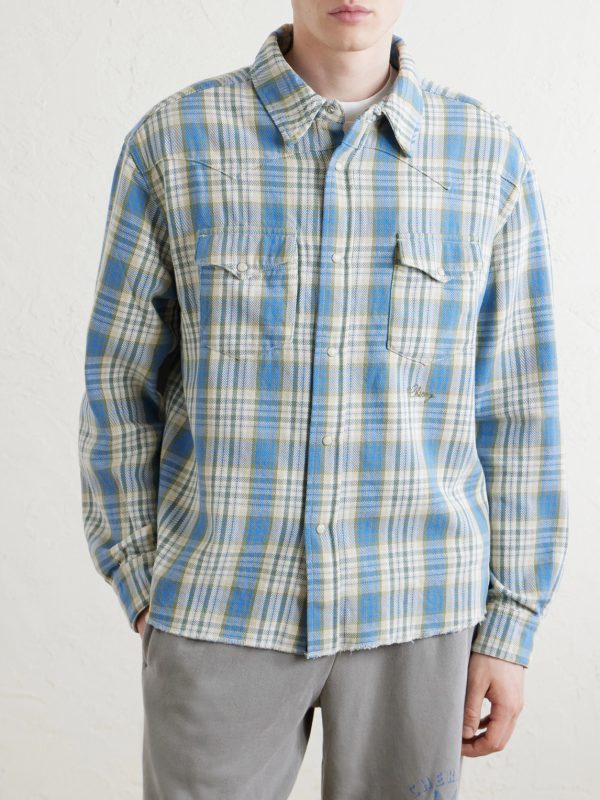 Checked Cotton Western Shirt - FR Checked Cotton Western Shirt - FR