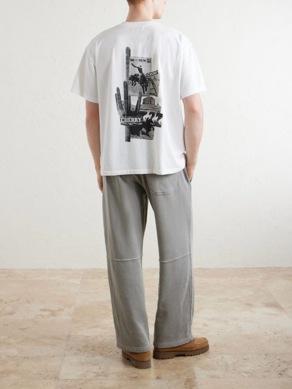 Wide-Leg Cotton-Fleece Sweatpants - BK Wide-Leg Cotton-Fleece Sweatpants - BK