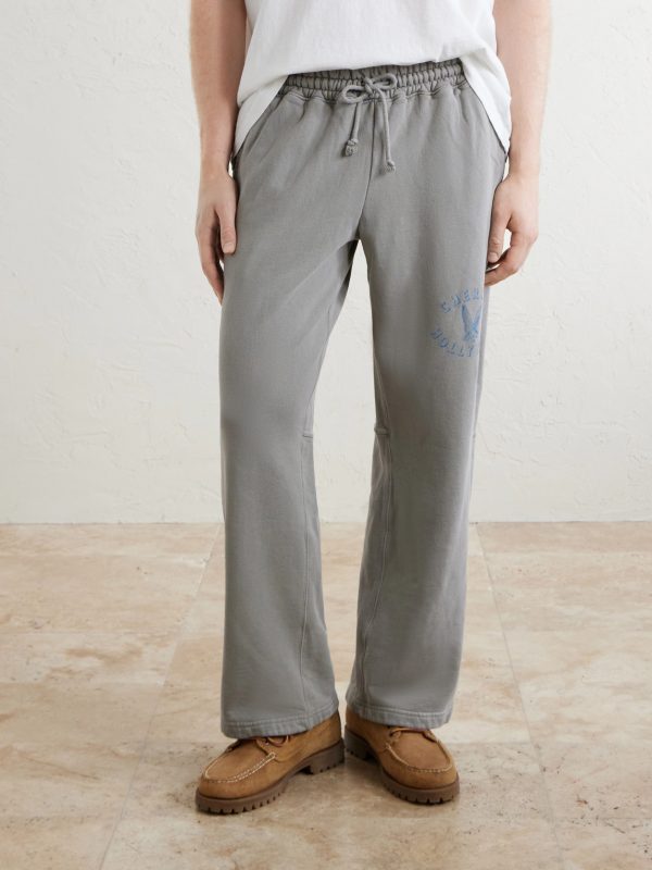 Wide-Leg Cotton-Fleece Sweatpants - FR Wide-Leg Cotton-Fleece Sweatpants - FR