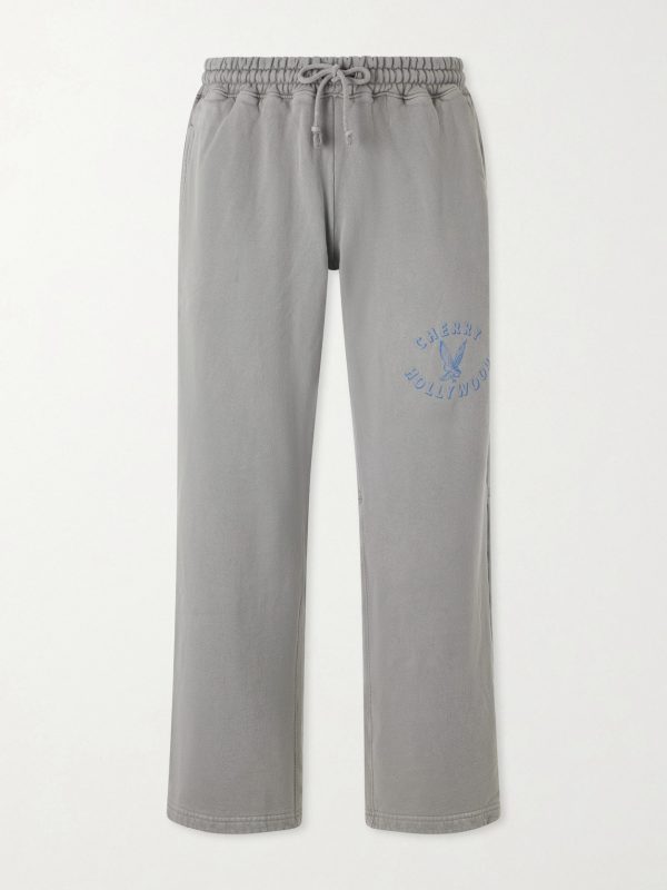 Wide-Leg Cotton-Fleece Sweatpants Wide-Leg Cotton-Fleece Sweatpants
