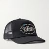 6 Star Logo-Embroidered Studded Canvas and Mesh Baseball Cap