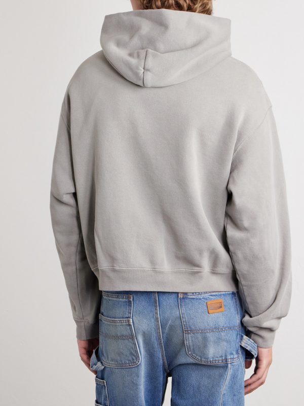 Logo-Print Cotton-Jersey Hoodie - BK Logo-Print Cotton-Jersey Hoodie - BK