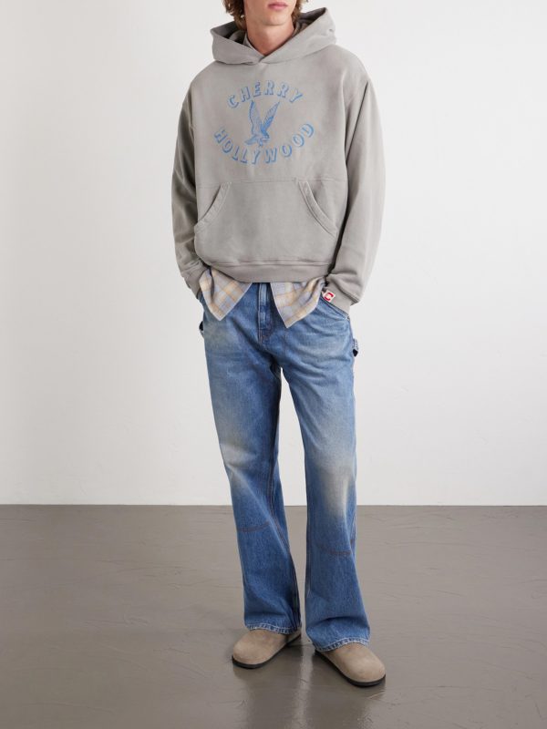 Logo-Print Cotton-Jersey Hoodie - OU Logo-Print Cotton-Jersey Hoodie - OU