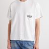 Logo-Print Paint-Splattered Cotton-Jersey T-Shirt - FR Logo-Print Paint-Splattered Cotton-Jersey T-Shirt - FR