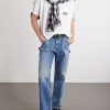 Logo-Print Paint-Splattered Cotton-Jersey T-Shirt - OU Logo-Print Paint-Splattered Cotton-Jersey T-Shirt - OU