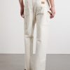 Paint-Splattered Distressed Straight-Leg Jeans - BK Paint-Splattered Distressed Straight-Leg Jeans - BK