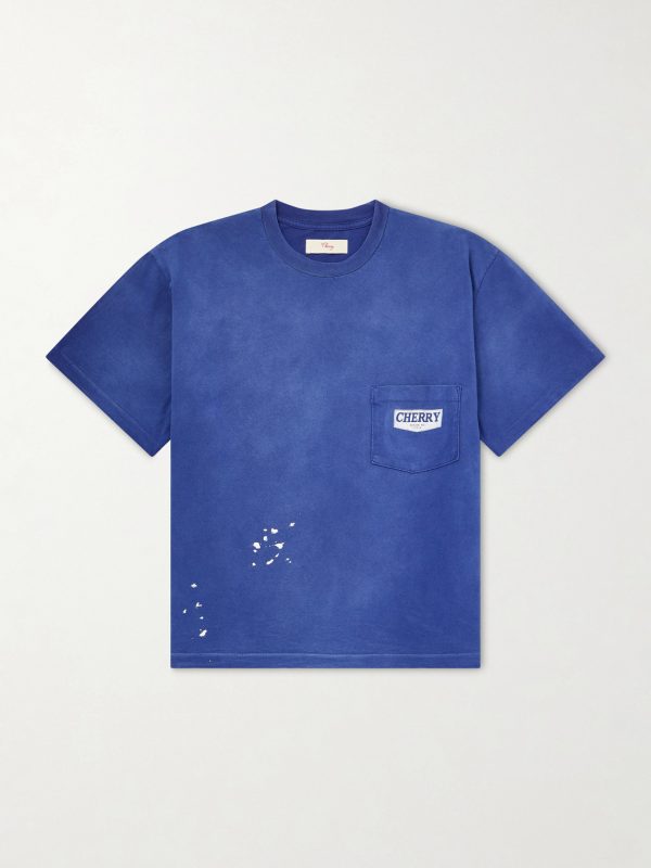 Paint-Splattered Cotton-Jersey T-Shirt Paint-Splattered Cotton-Jersey T-Shirt