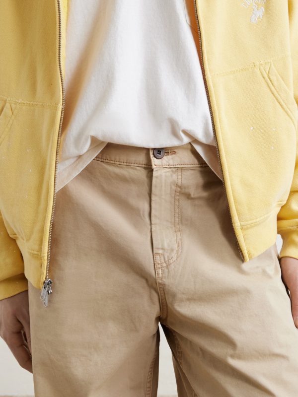 Wide-Leg Cotton-Twill Chinos - CU
