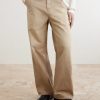 Wide-Leg Cotton-Twill Chinos - FR
